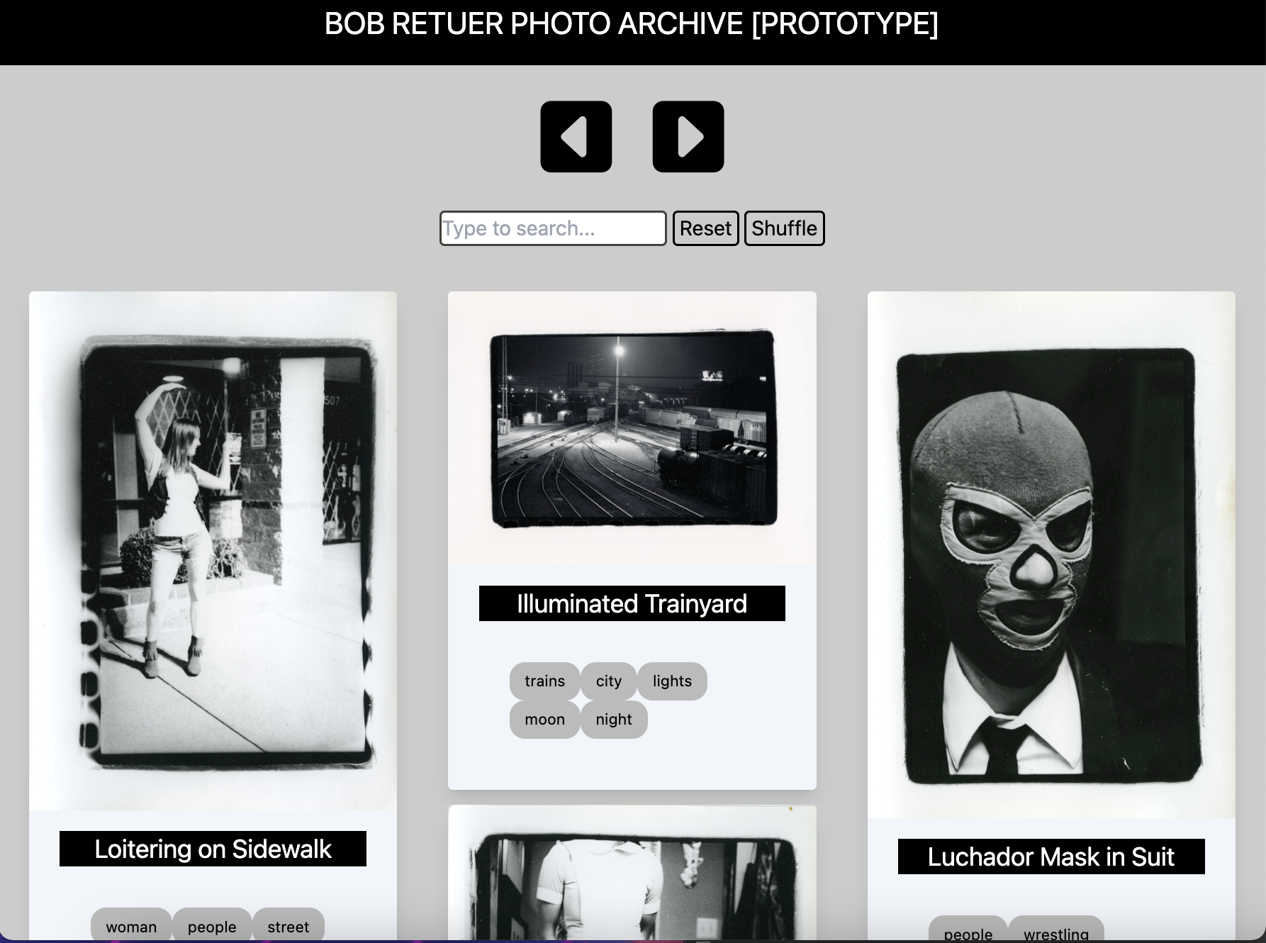 Bob Reuter Photography Archive